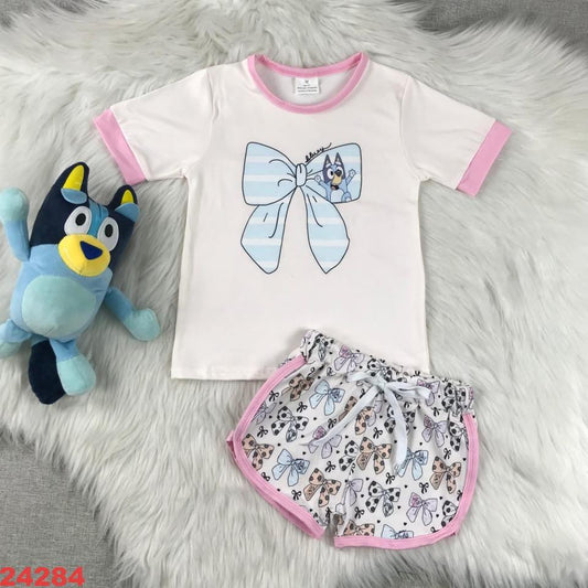 Blue Dog Coquette Shorts Set