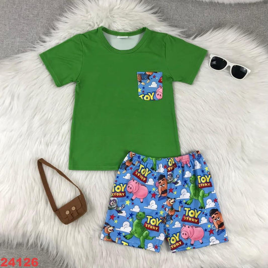 Toy Friends Pocket Tee Shorts Set