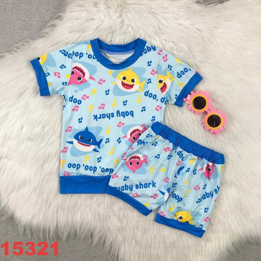 Little Shark Shorts Set