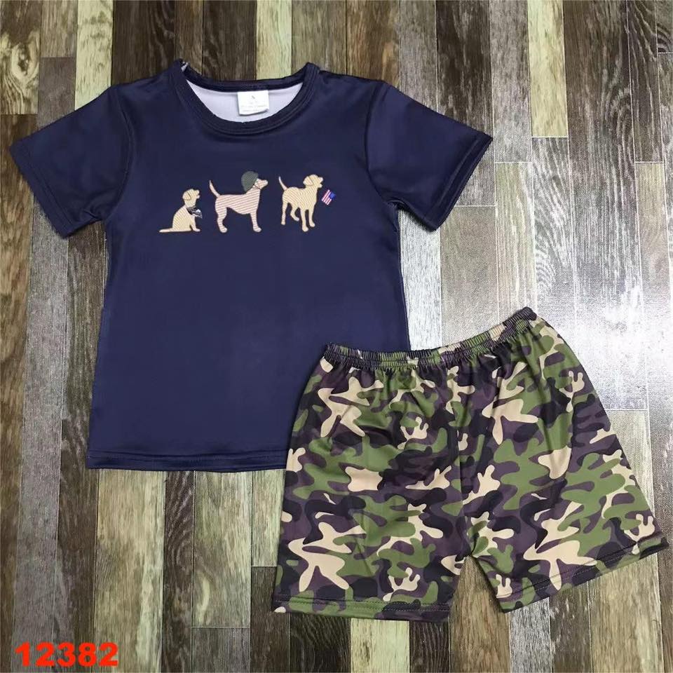 Army Dogs Shorts Set