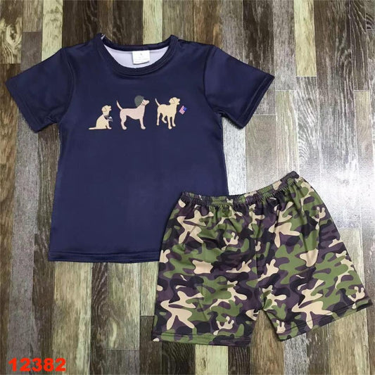 Army Dogs Shorts Set