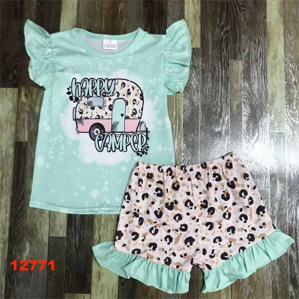 Happy Camper Shorts Set