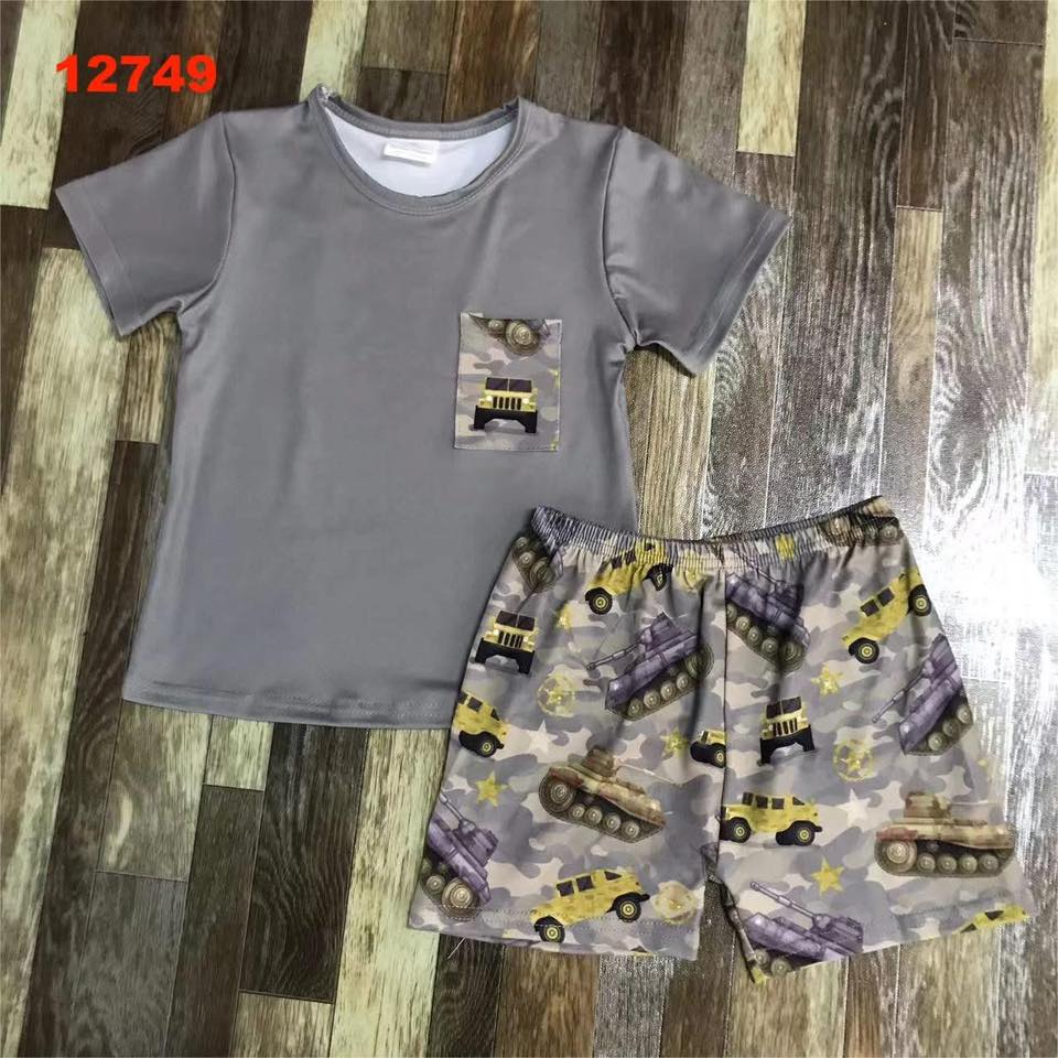 Army Pocket Tee Shorts Set