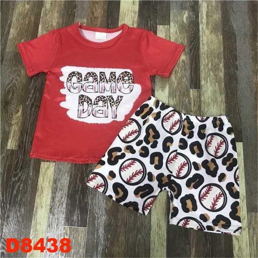 Game Day Cheetah Print Shorts Set