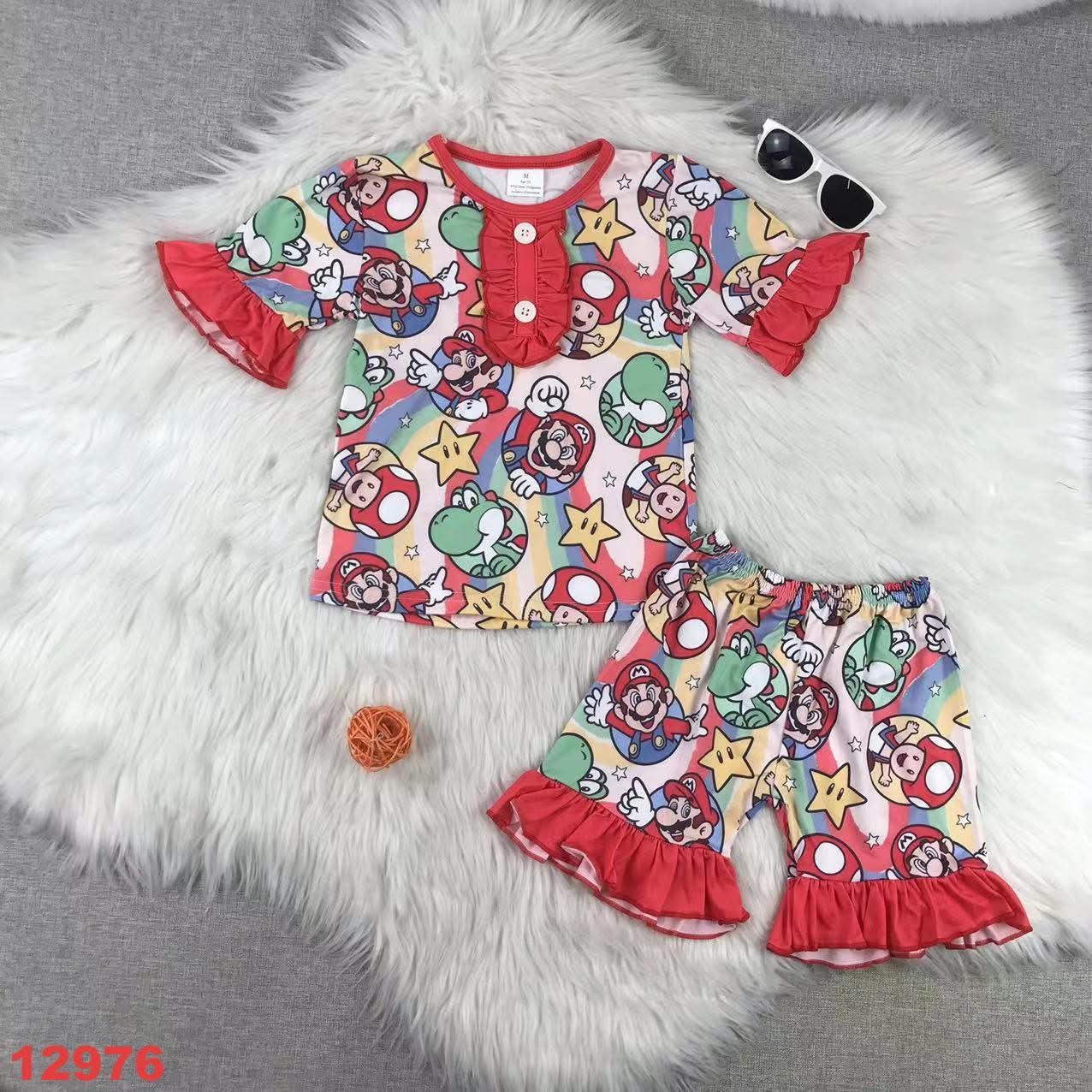 Gamer Brothers Ruffle Shorts Set