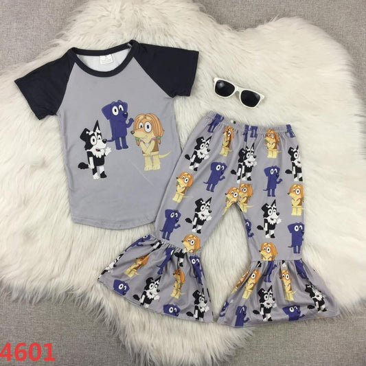 Blue Dog Friends Pants Set