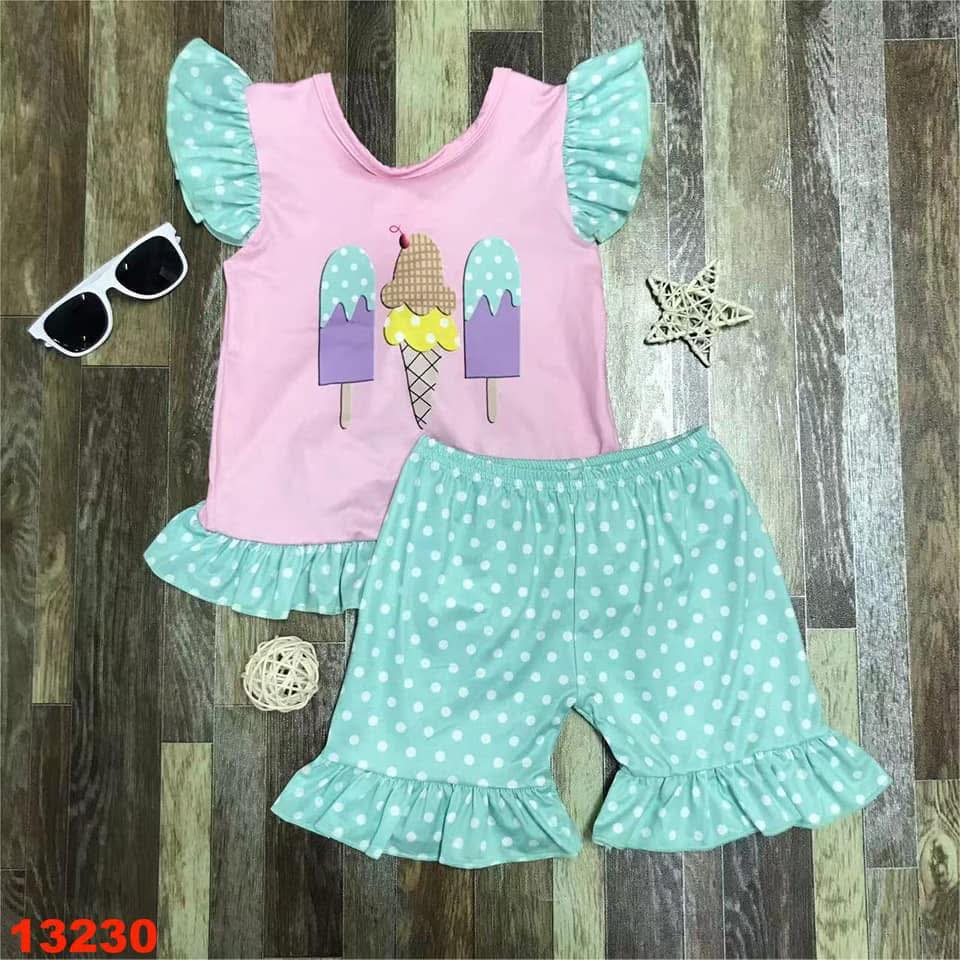 Ice Cream Shorts Set