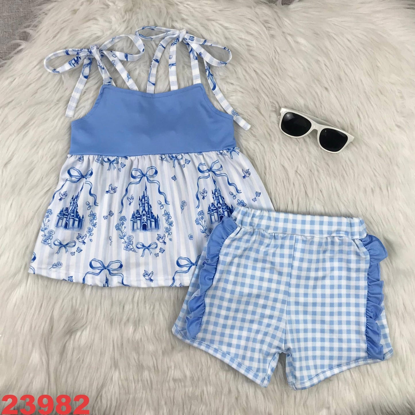 Castle Gingham Shorts Set