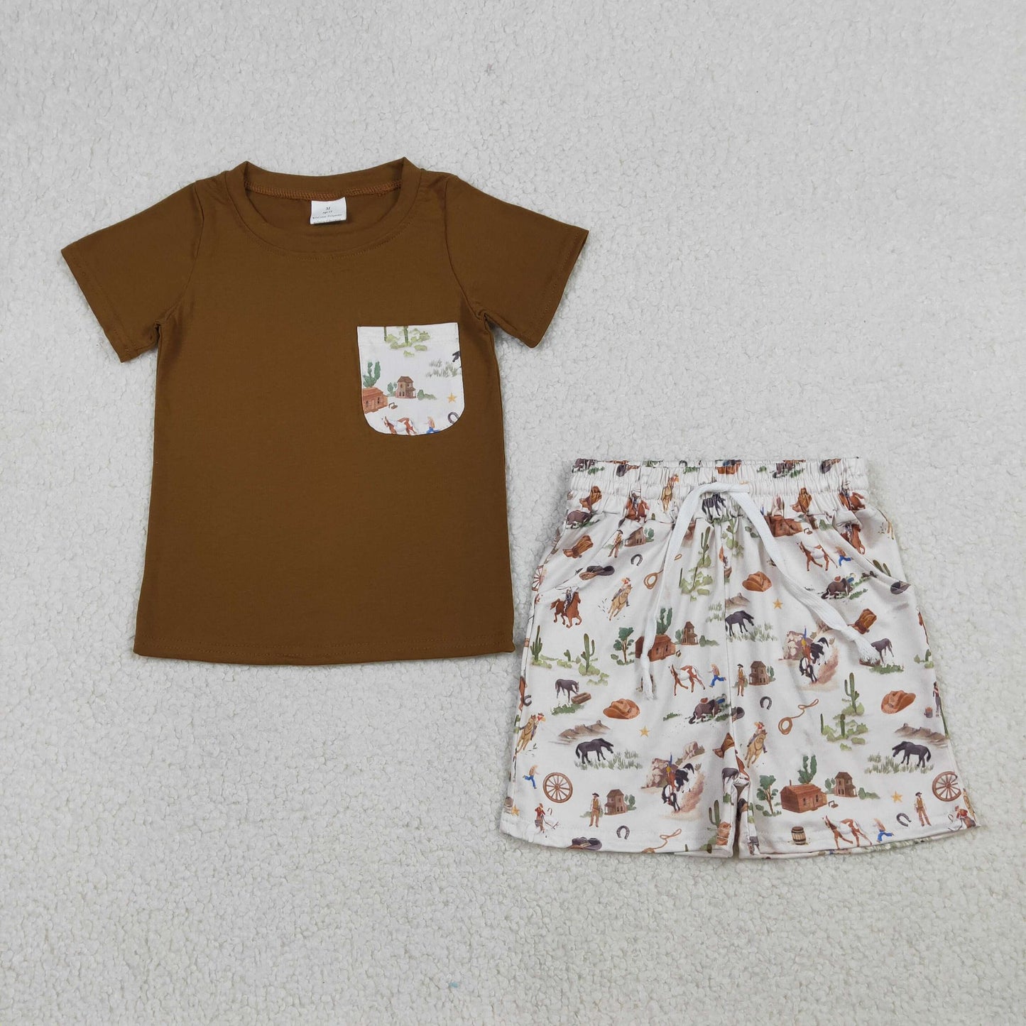 Rodeo Pocket Tee Shorts Set