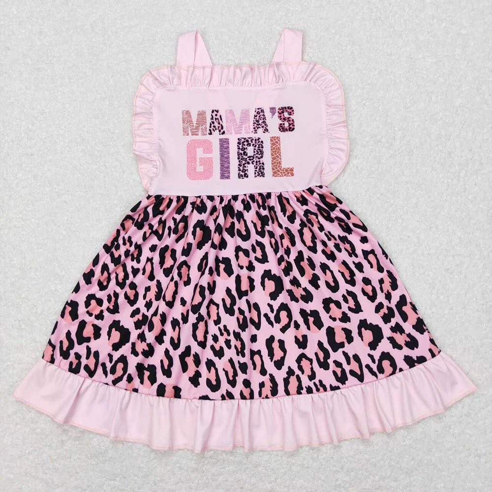 Pink Cheetah Print Mama's Girl Dress