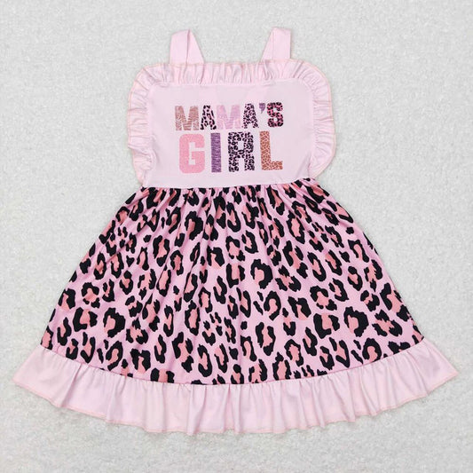 Pink Cheetah Print Mama's Girl Dress