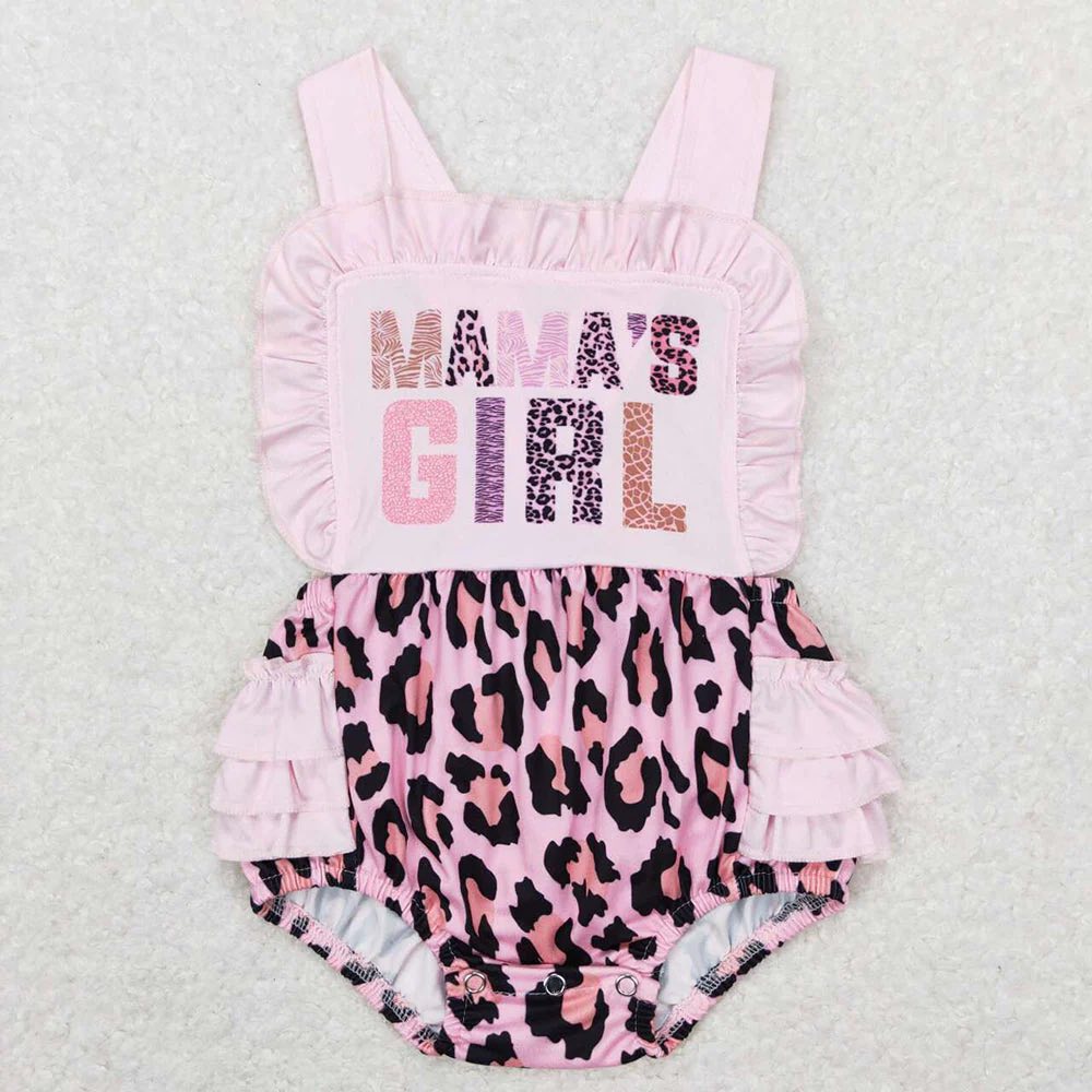 Pink Cheetah Print Mama's Girl Bubble