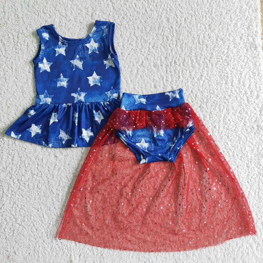 RWB Tulle Bloomer Set