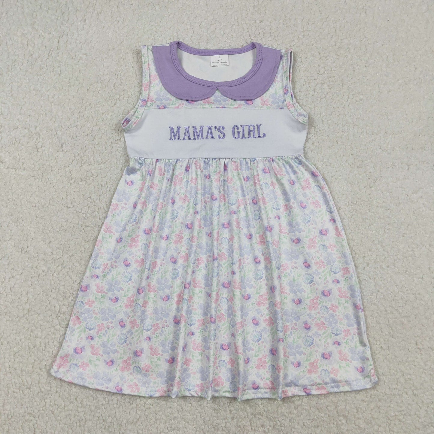 Purple Floral Mama's Girl Dress