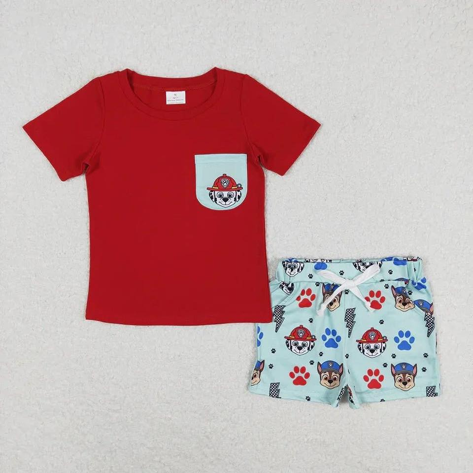 Puppy Patrol Shorts Set
