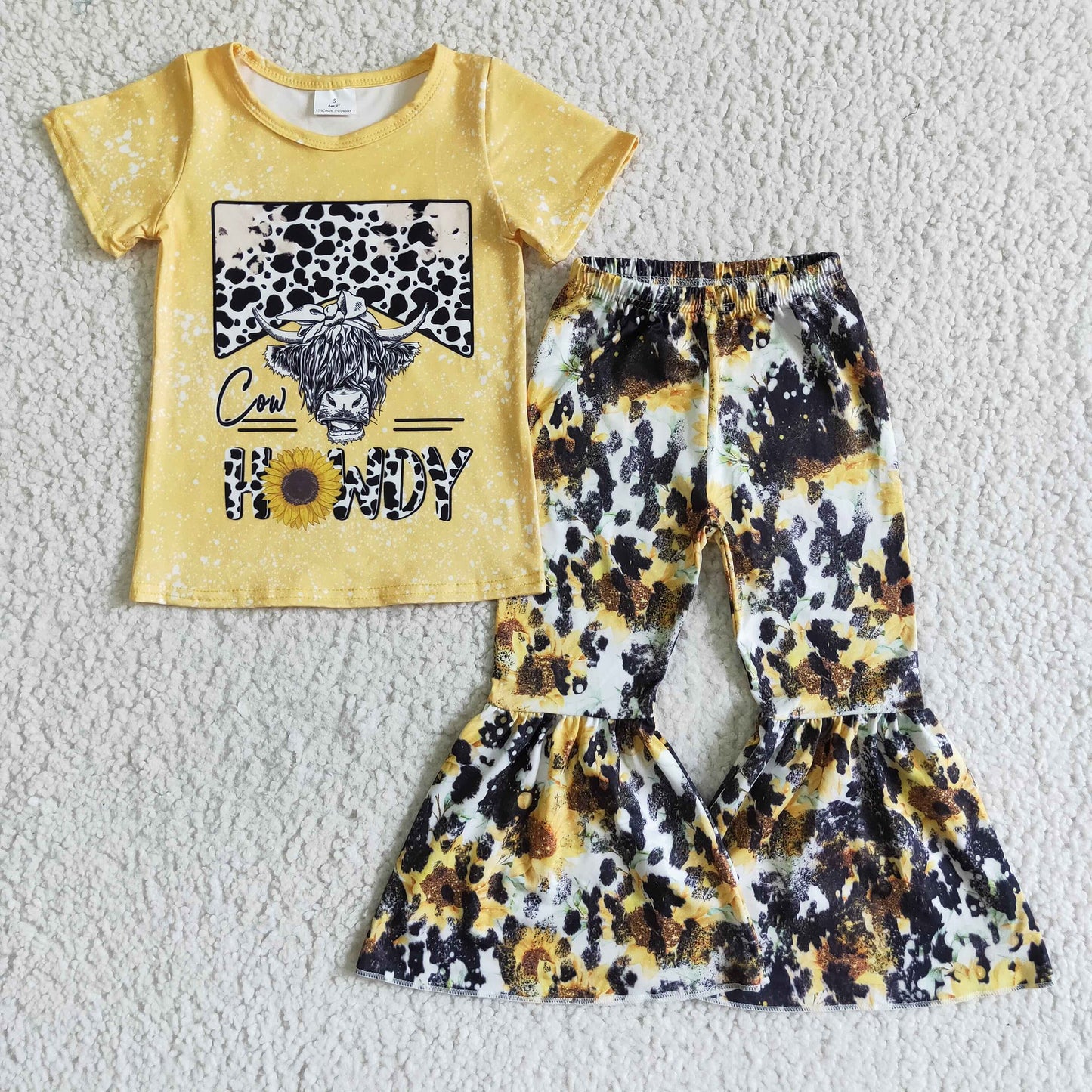 Cow Howdy Bell Bottom Set