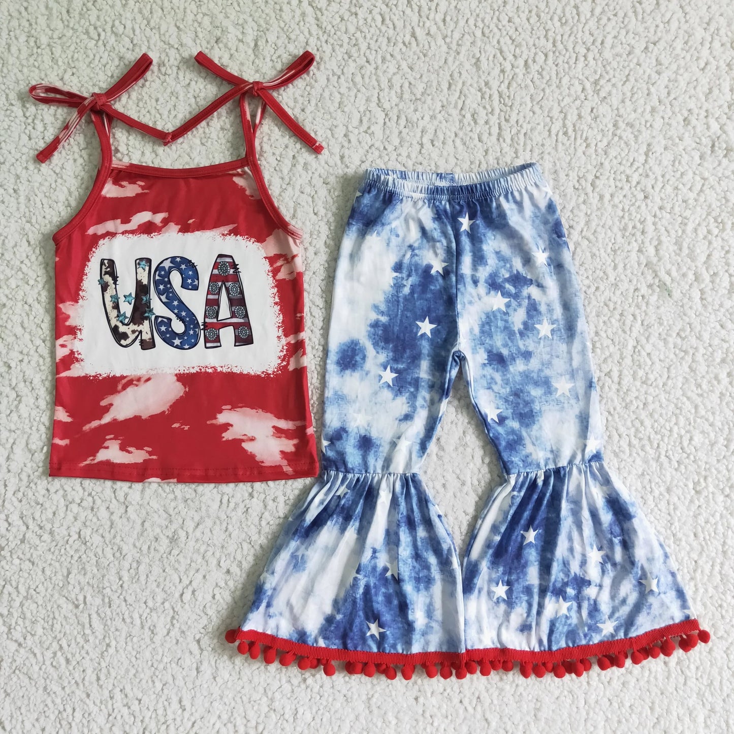 USA Fringe Bell Bottom Set