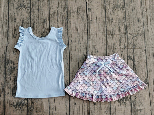 Mermaid Scales Skort Set