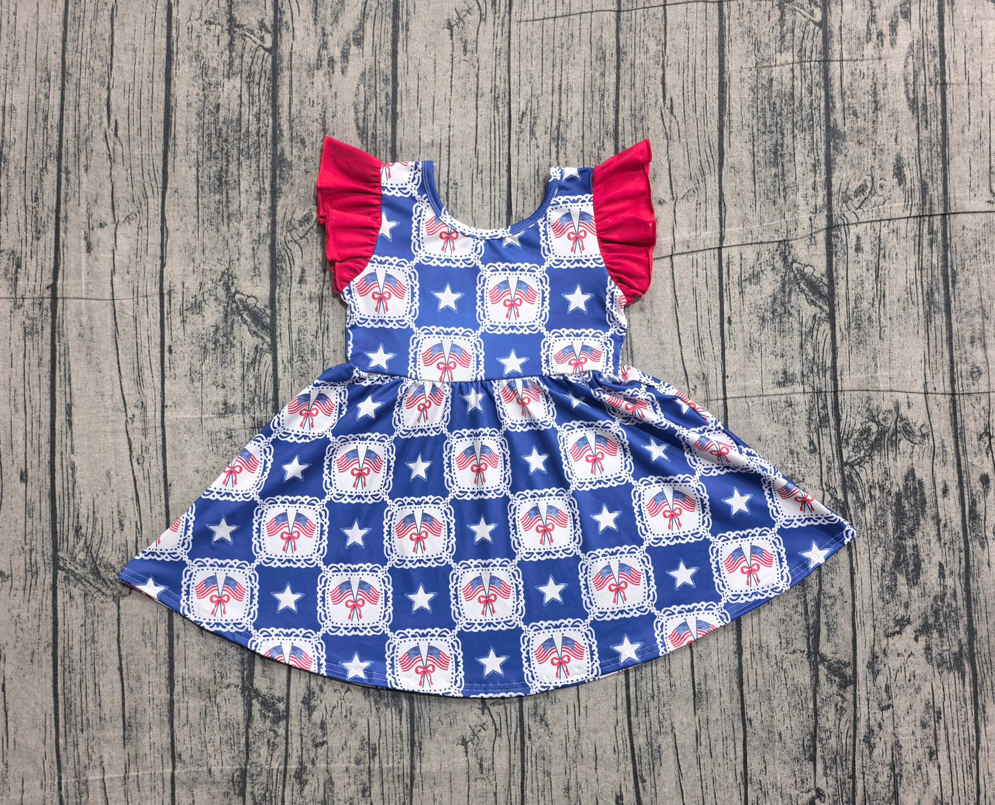 USA RWB Flag Dress