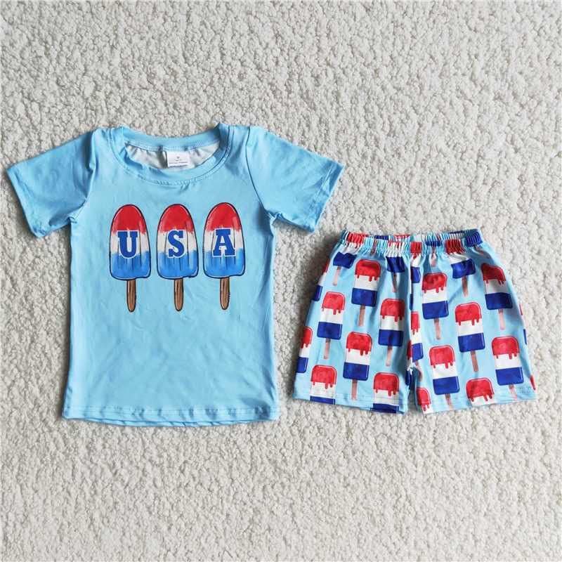 USA Popsicle Shorts Set