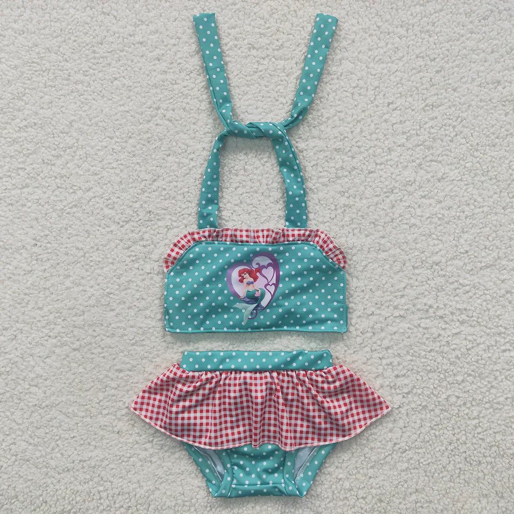 Teal Princess 2 Piece Swimsuit