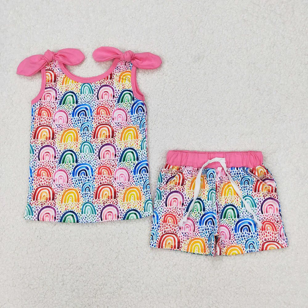 Rainbow Tank Shorts Set