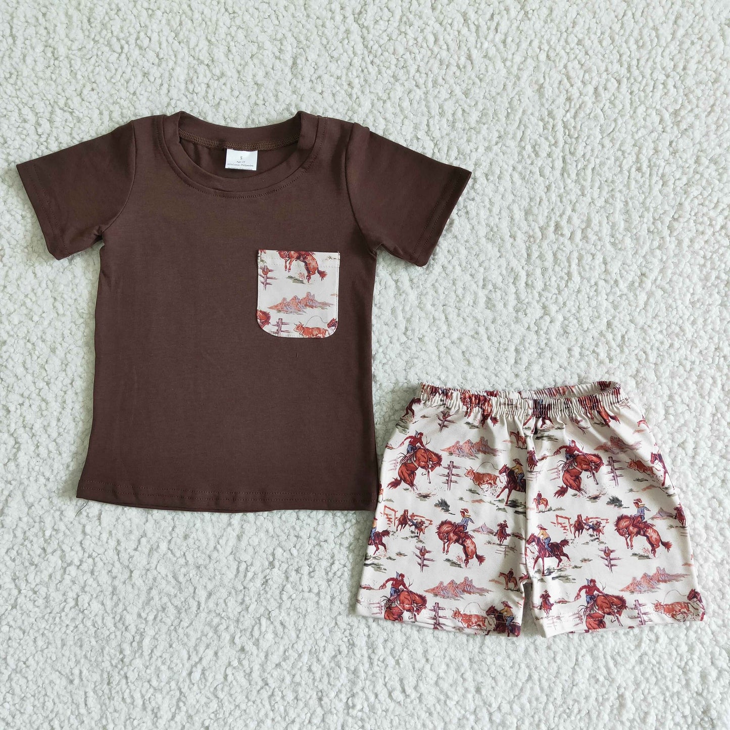 Rodeo Pocket Tee Shorts Set