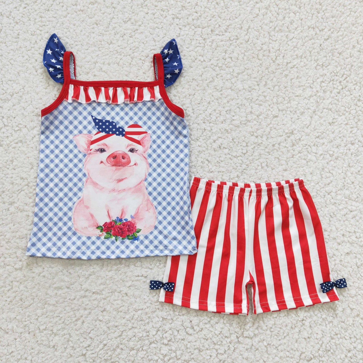 RWB Pig Shorts Set