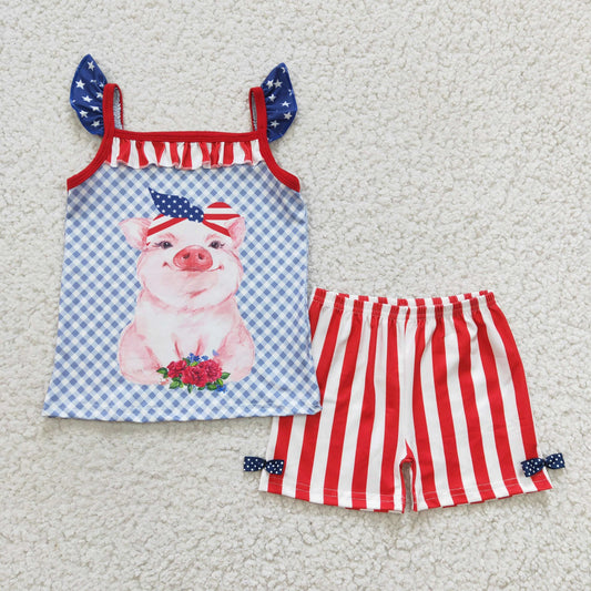 RWB Pig Shorts Set