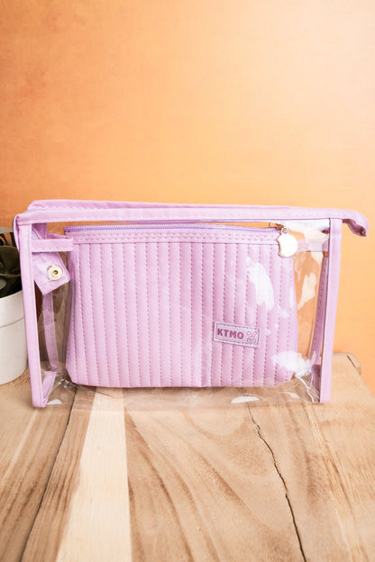 Weekend Plans Lavender 2 Piece Pouch Set