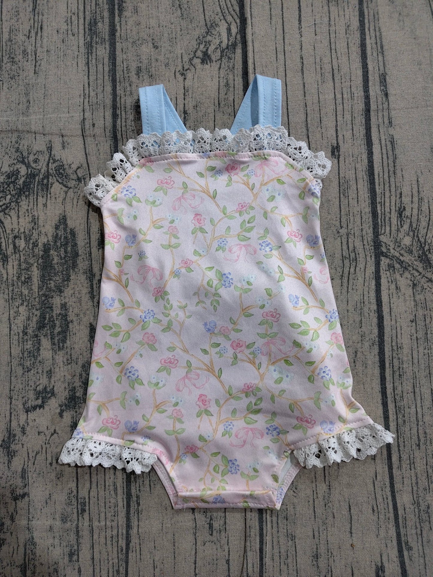 Floral Lace Bubble Romper