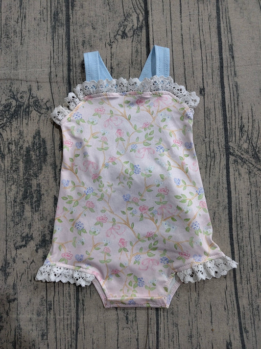 Floral Lace Bubble Romper