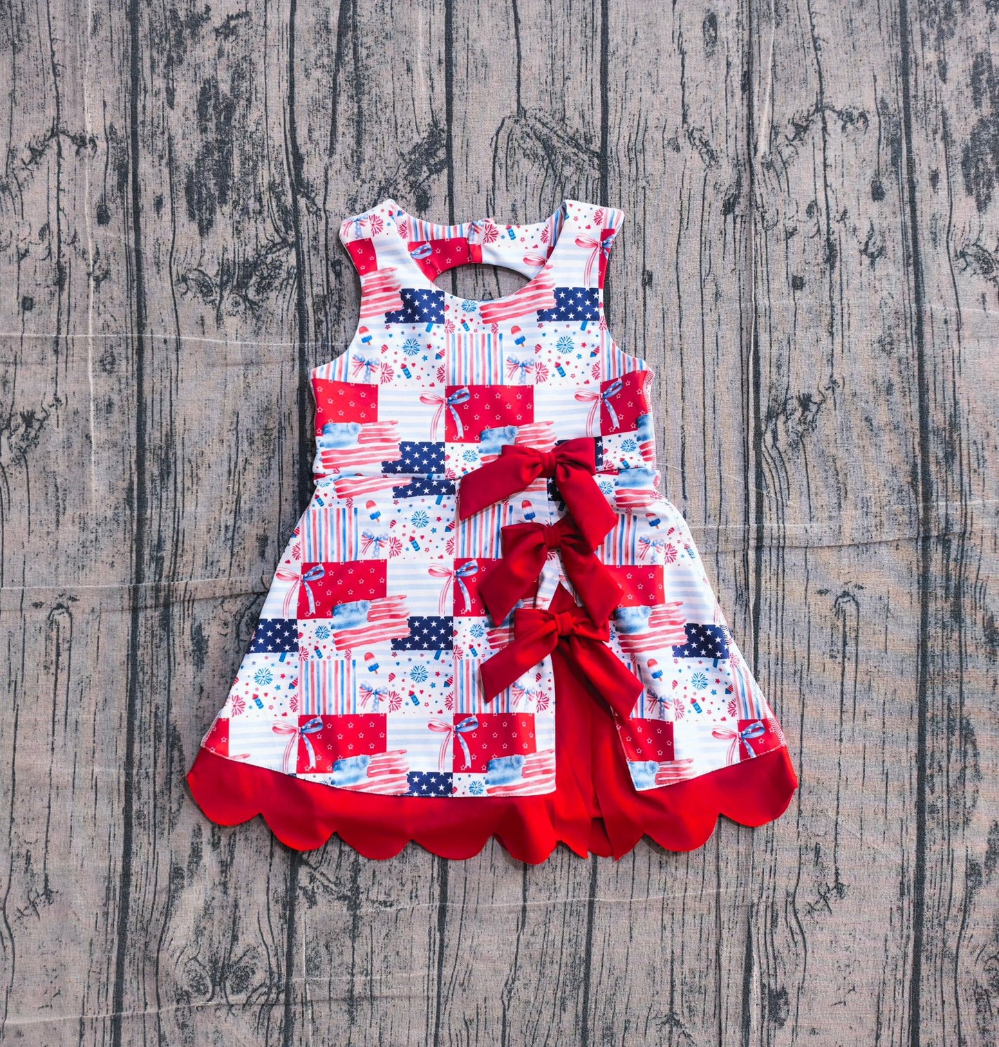 RWB Watercolor Flag Dress