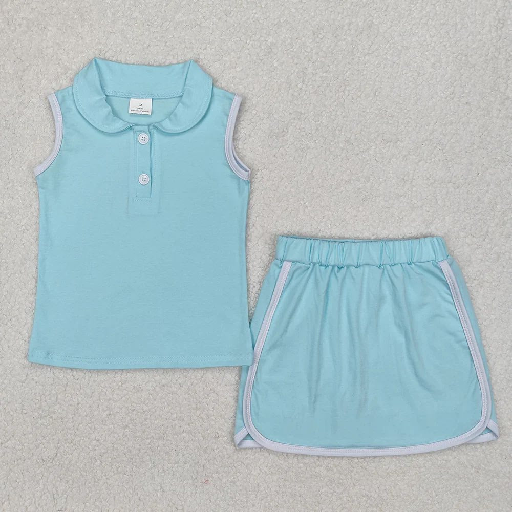 Basic Blue Skort Set