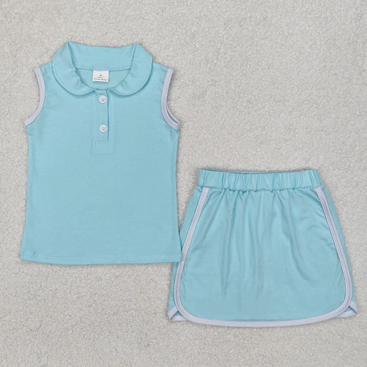 Basic Blue Skort Set