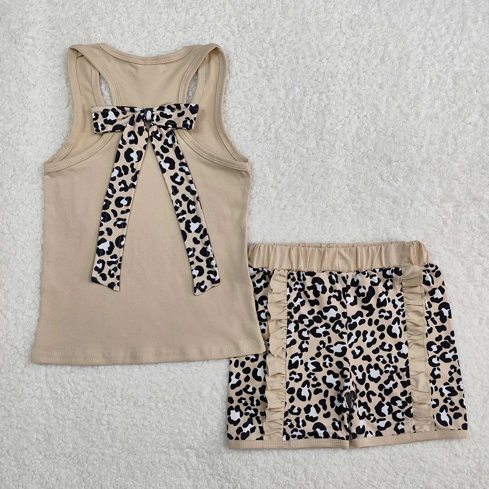 Cheetah Print Tank Shorts Set