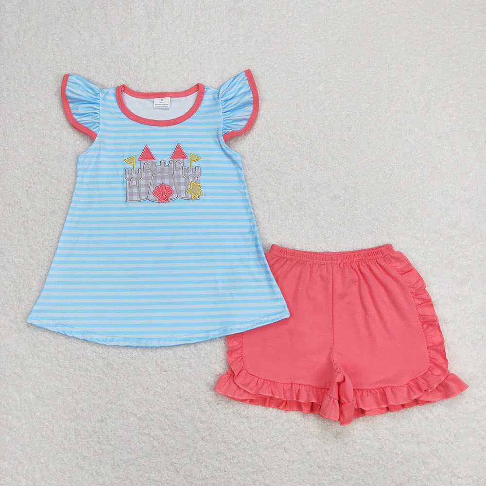 Sandcastle Ruffle Shorts Set