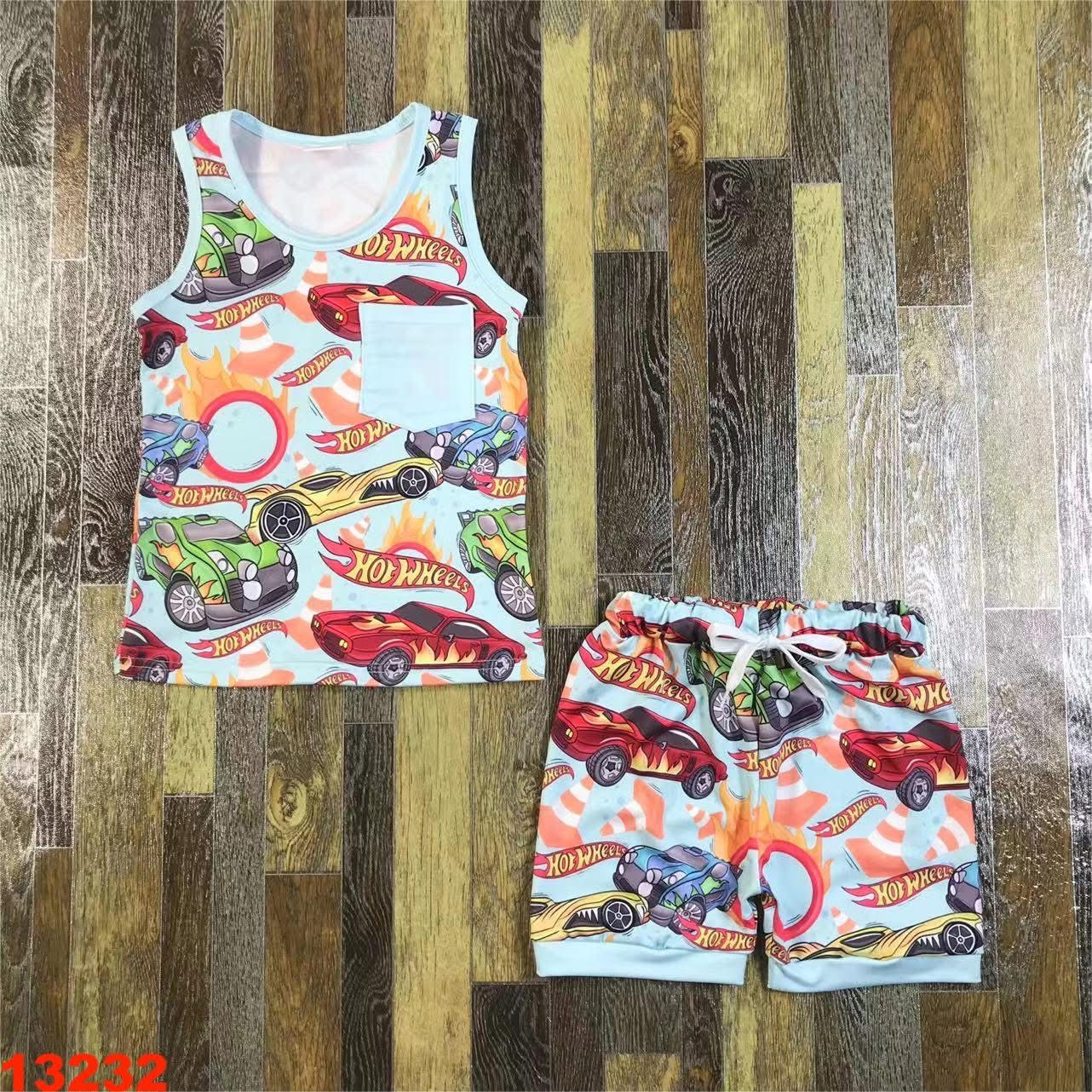 Fast Car Shorts Set