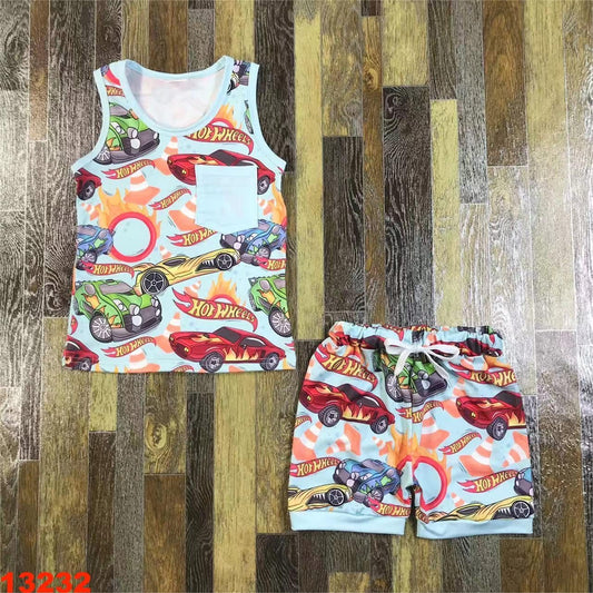 Fast Car Shorts Set