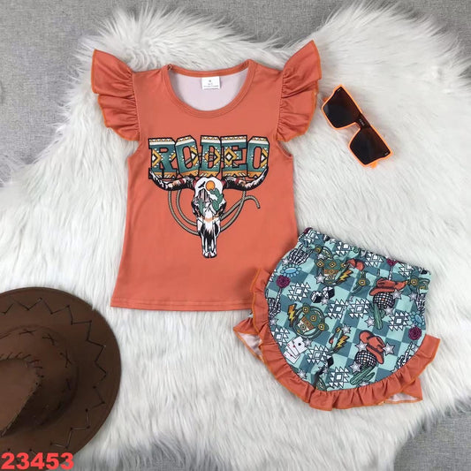 Rodeo Ruffle Shorts Set