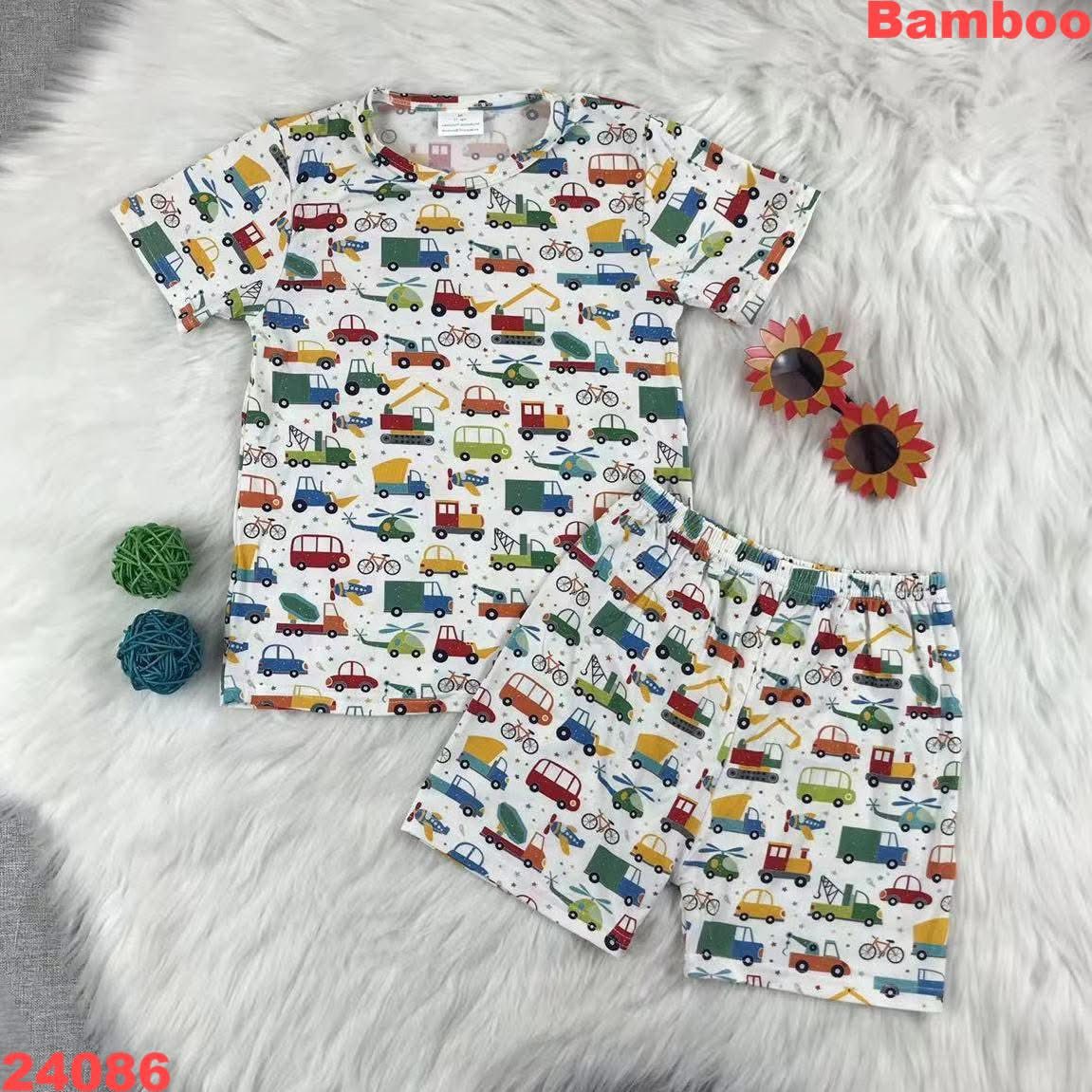 Bamboo Construction Shorts Set
