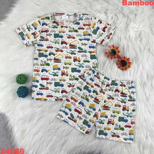 Bamboo Construction Shorts Set