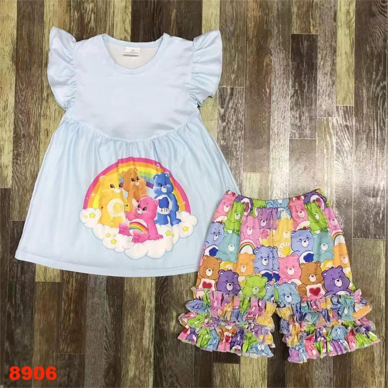 Sweet Bears Ruffle Shorts Set