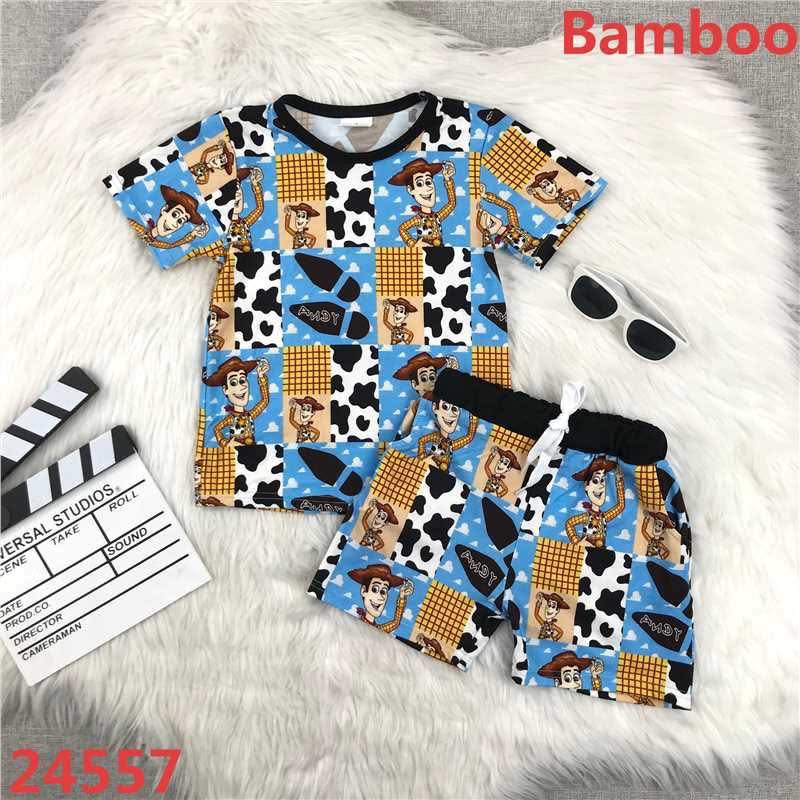 Bamboo Toy Cowboy Shorts Set