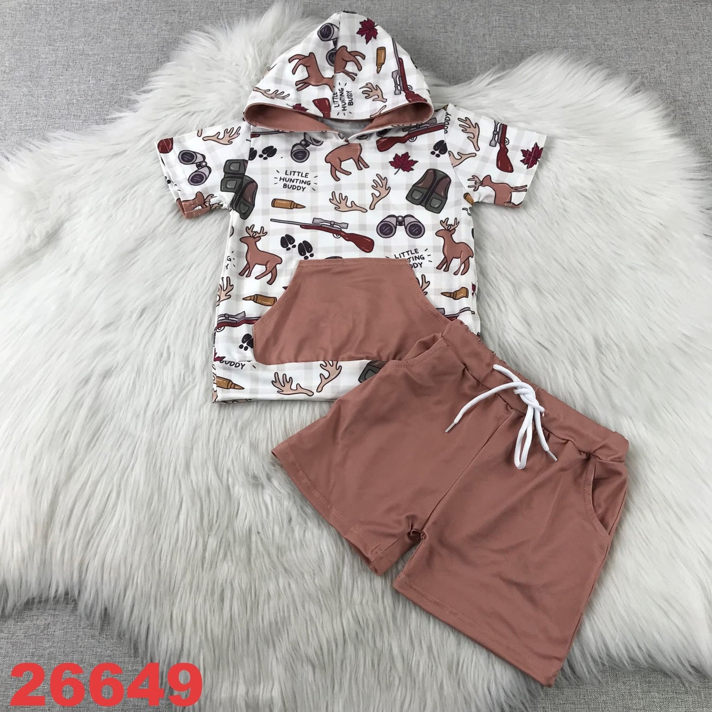 Hooded Hunting Shorts Set