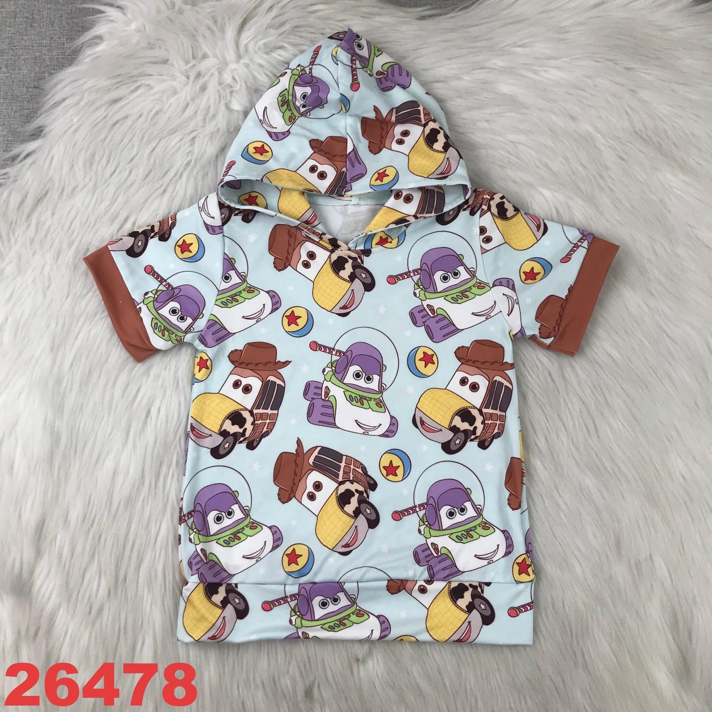 Toy Car Hooded Shirt