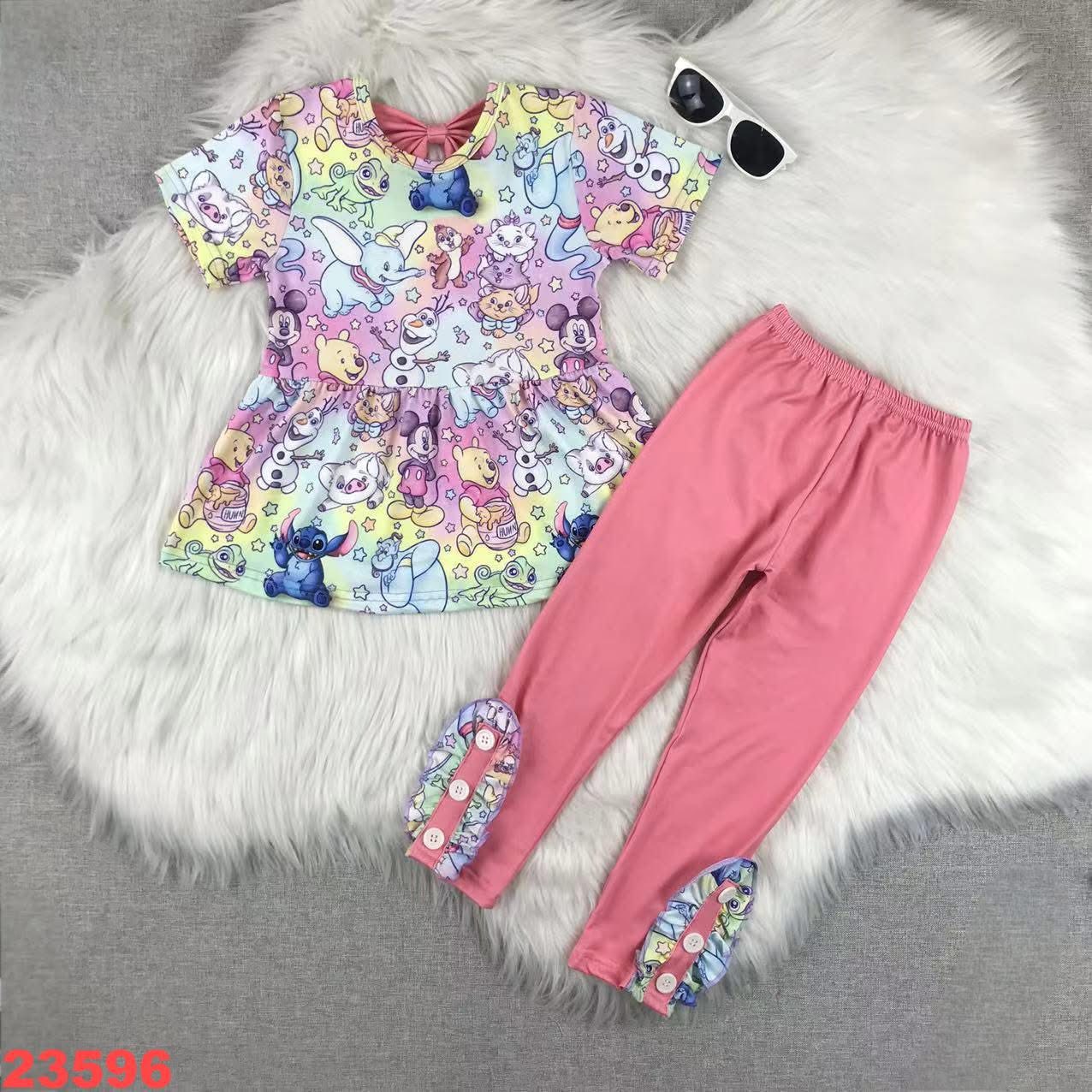 Pastel Characters Pants Set