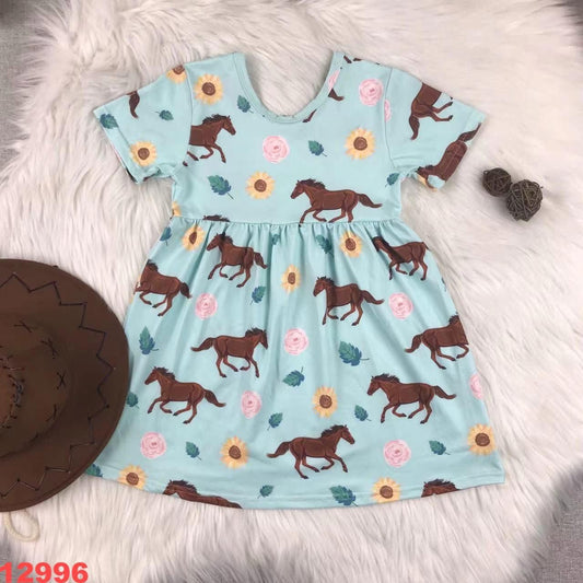 Flowers and Horses Dress