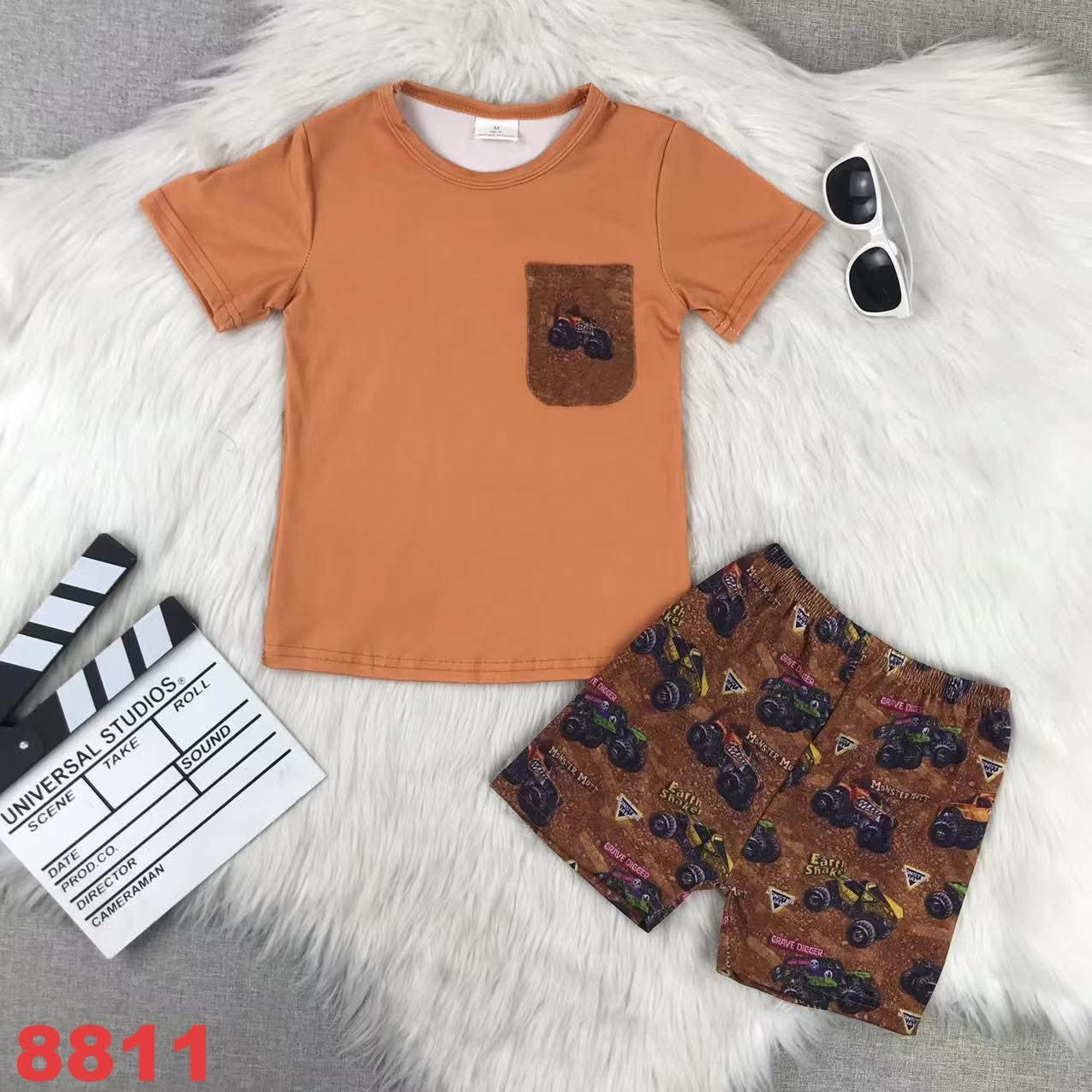 Four Wheeler Pocket Tee Shorts Set