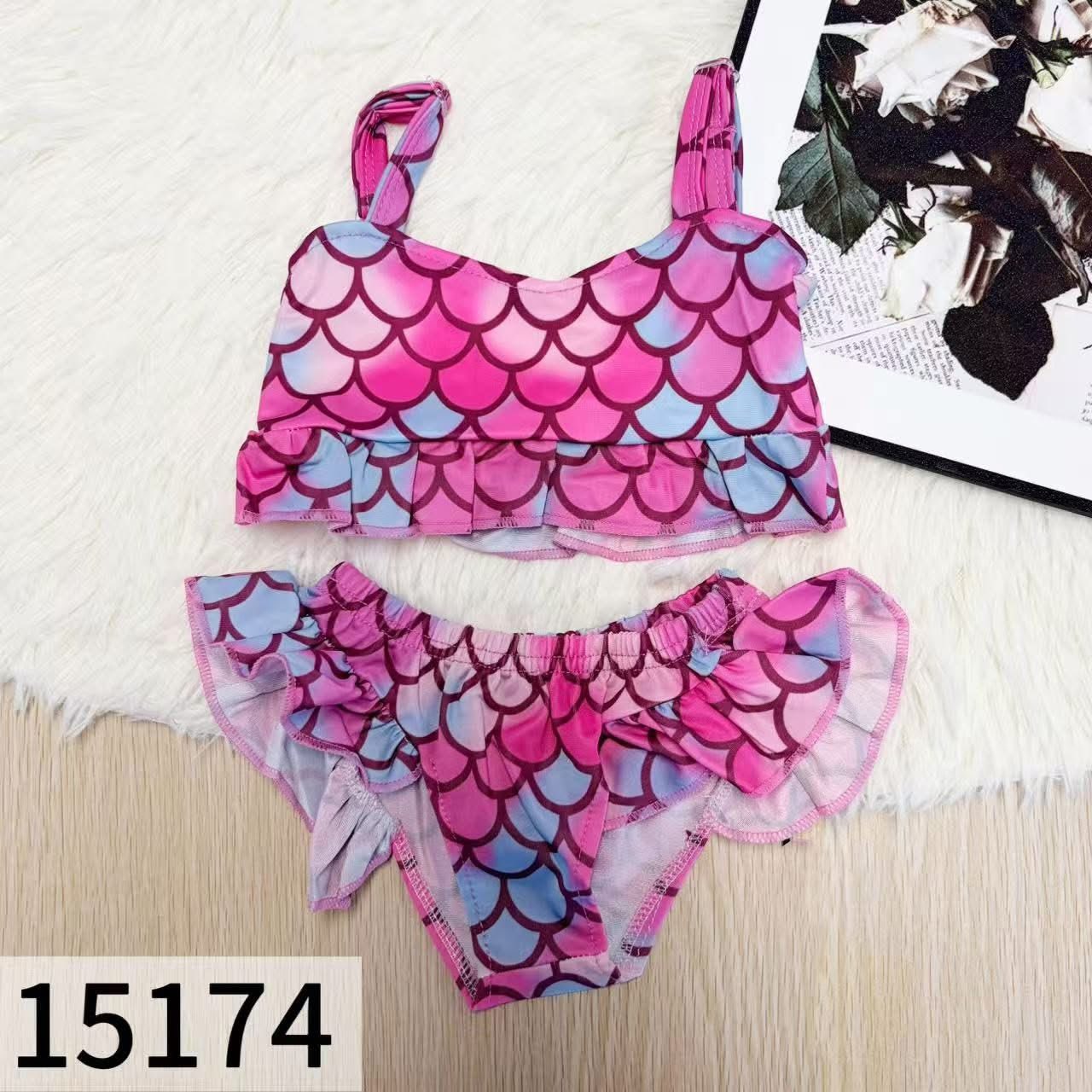 Pink Mermaid Scales Swim Suit
